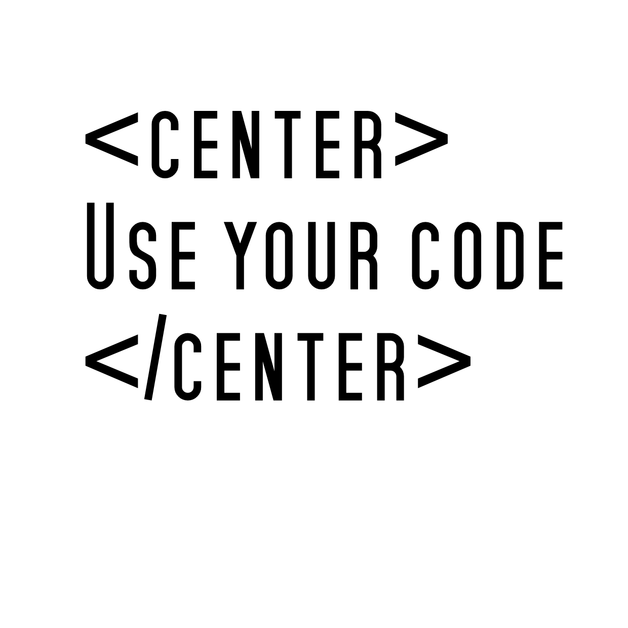 HTML CENTER