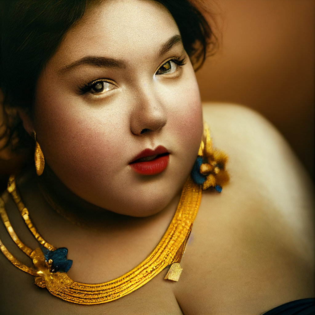 Portrait mit Goldkette