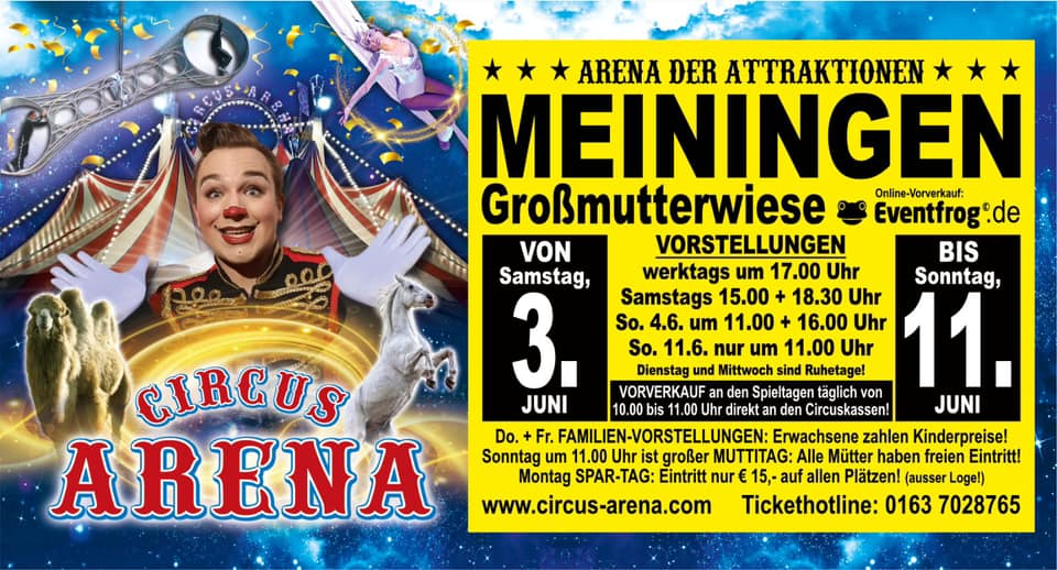 Zirkus Arena in Meiningen, Juni 2023