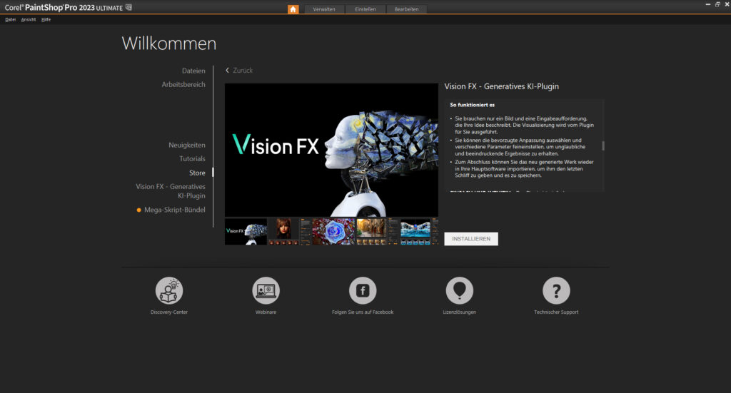 Vision FX in PaintShop Pro 2023