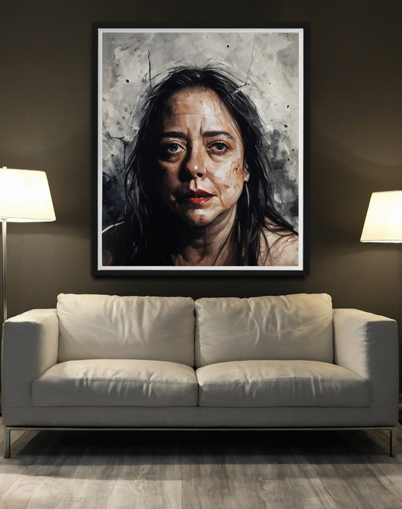 Gemälde an der Wand