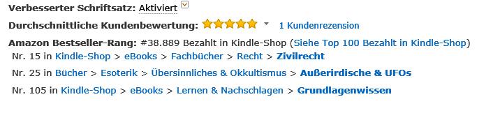 Amazon Bestsellerliste